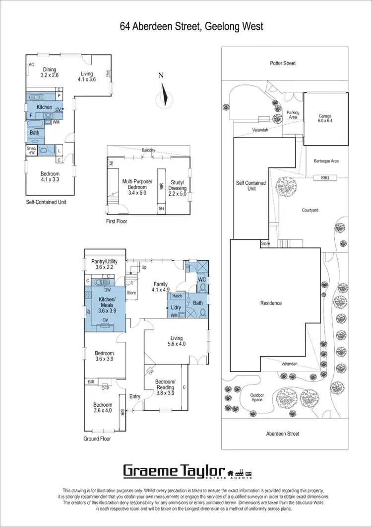 Floorplan of Homely house listing, 64 Aberdeen Street, Geelong West VIC 3218