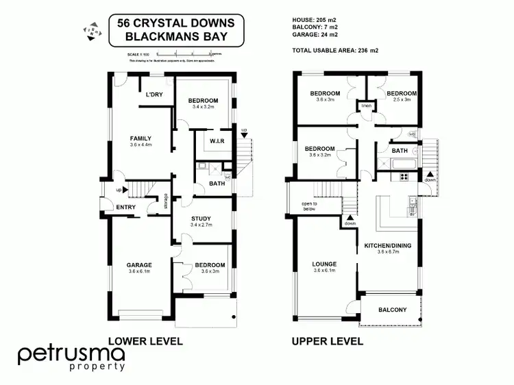 Floorplan of Homely house listing, 56 Crystal Downs Drive, Blackmans Bay TAS 7052