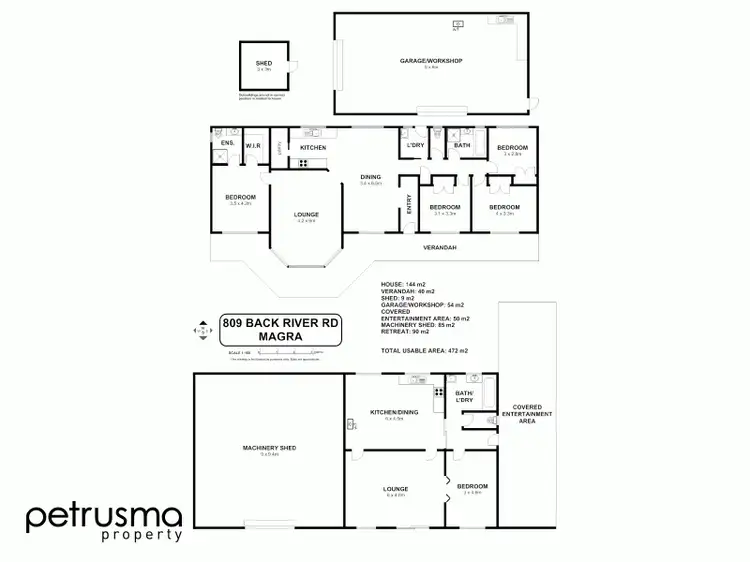 Floorplan of Homely house listing, 809 Back River Road, Magra TAS 7140