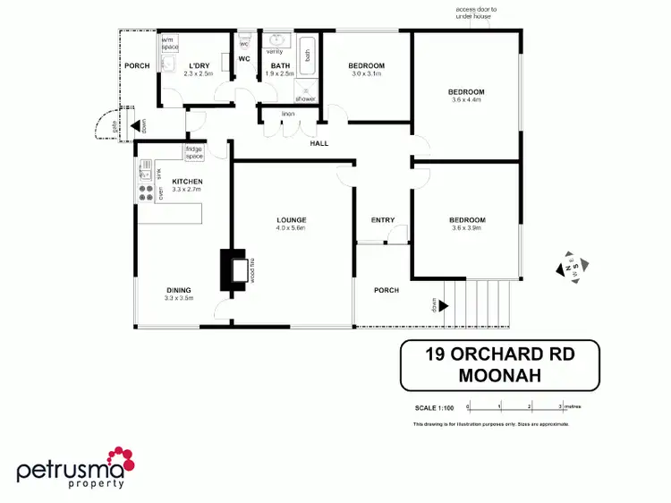 Floorplan of Homely house listing, 19 Orchard Road, Moonah TAS 7009
