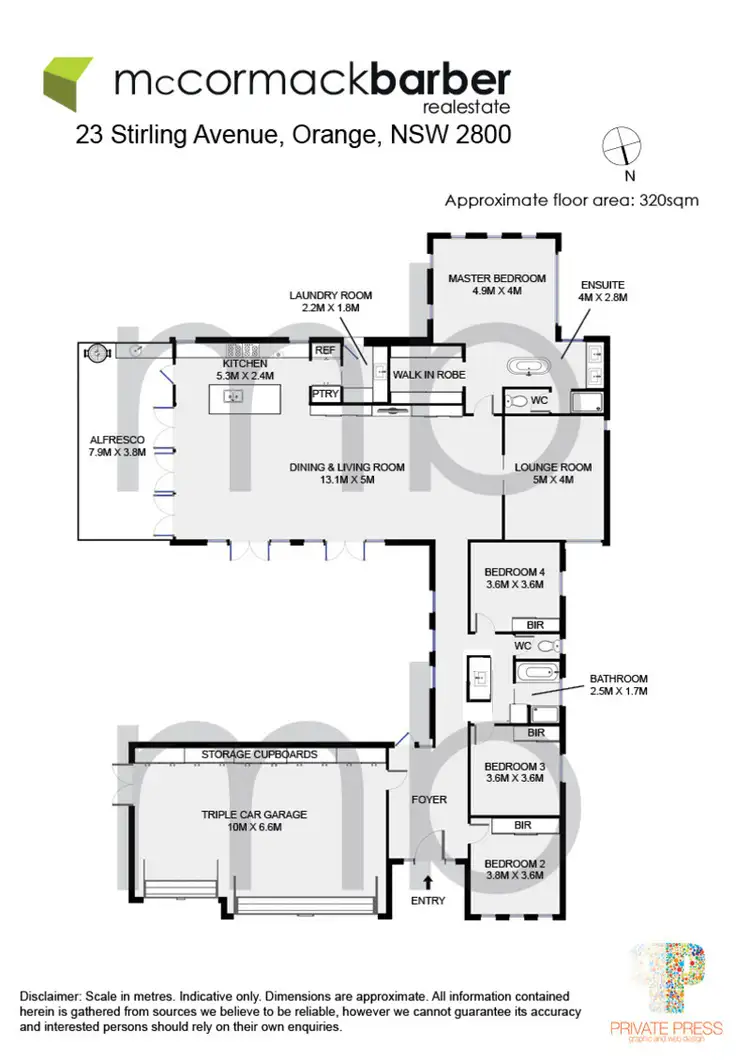 Floorplan of Homely house listing, 23 Stirling Avenue, Orange NSW 2800