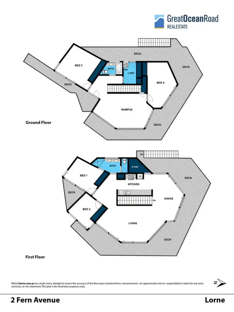 Floorplan of Homely house listing, 2 Fern Avenue, Lorne VIC 3232