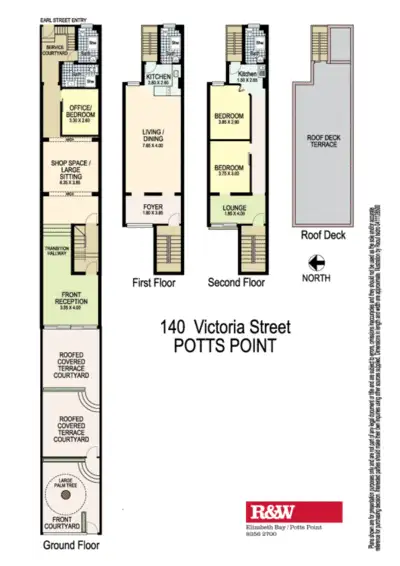 Floorplan of Homely terrace listing, 140 Victoria Street, Potts Point NSW 2011