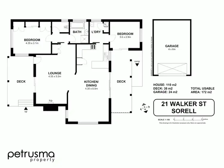 Floorplan of Homely house listing, 21 Walker Street, Sorell TAS 7172