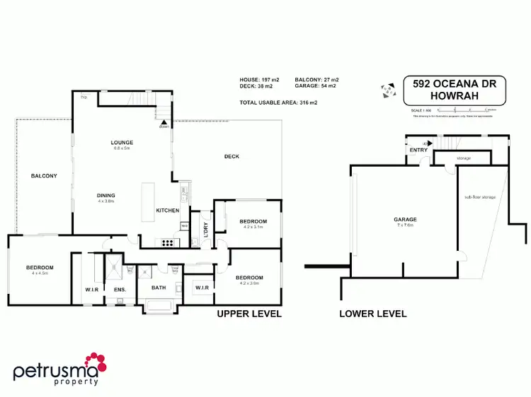 Floorplan of Homely house listing, 592 Oceana Drive, Howrah TAS 7018