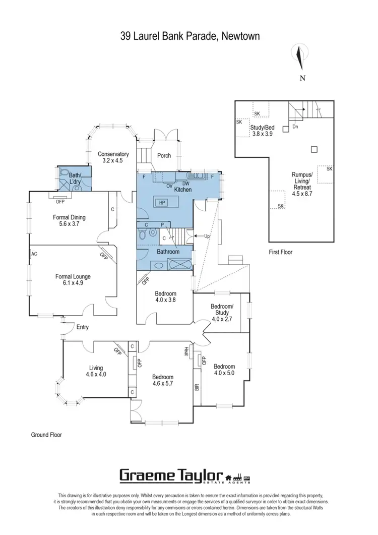 Floorplan of Homely house listing, 39 Laurelbank Parade, Newtown VIC 3220