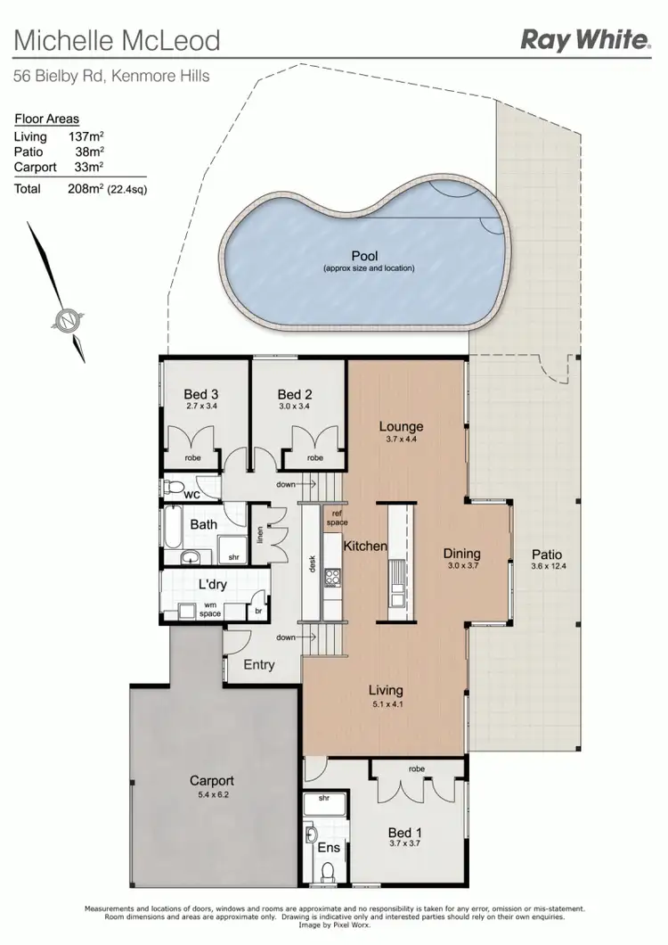 Floorplan of Homely house listing, 56 Bielby Road, Chapel Hill QLD 4069