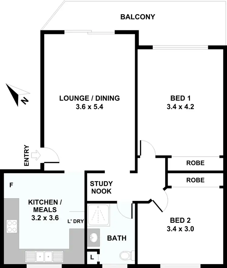 Floorplan of Homely unit listing, 4/35 Charlotte Street, Ashfield NSW 2131