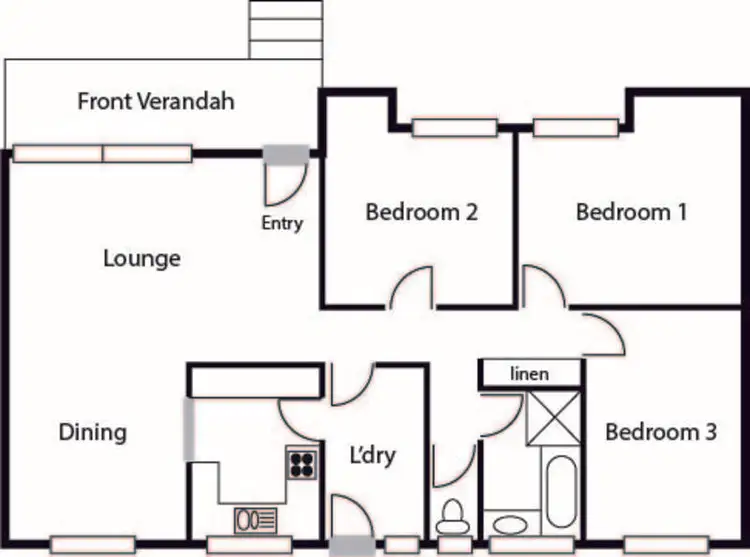 Floorplan of Homely house listing, 43 Bunbury Street, Stirling ACT 2611