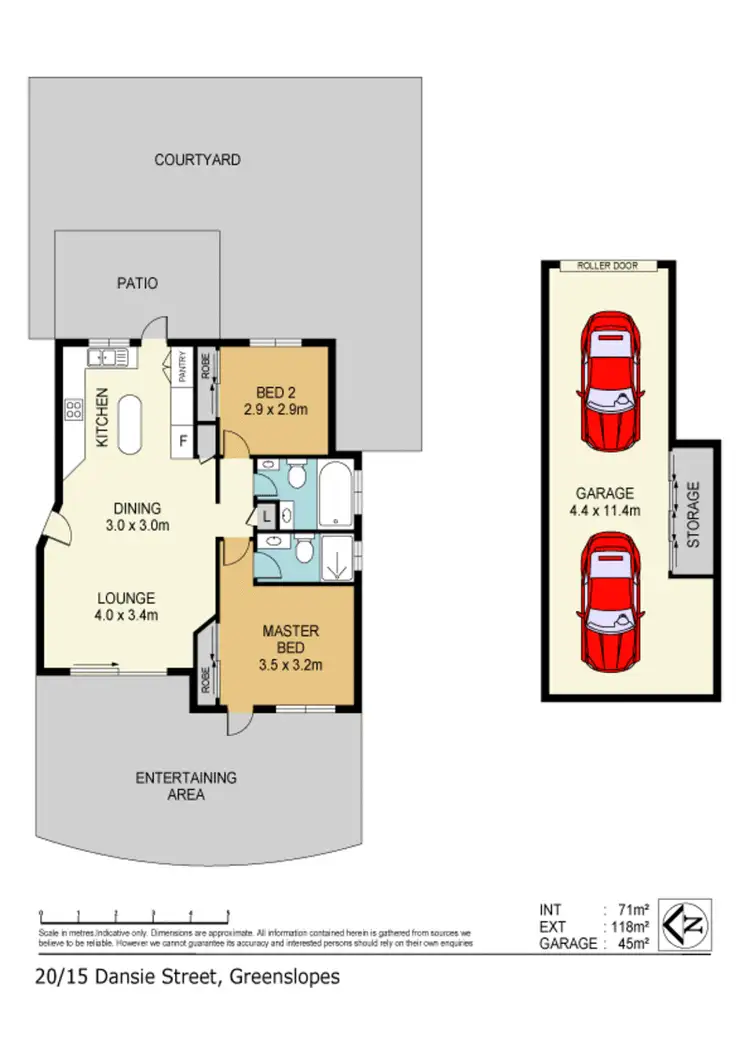 Floorplan of Homely unit listing, 20/15 Dansie Street, Greenslopes QLD 4120