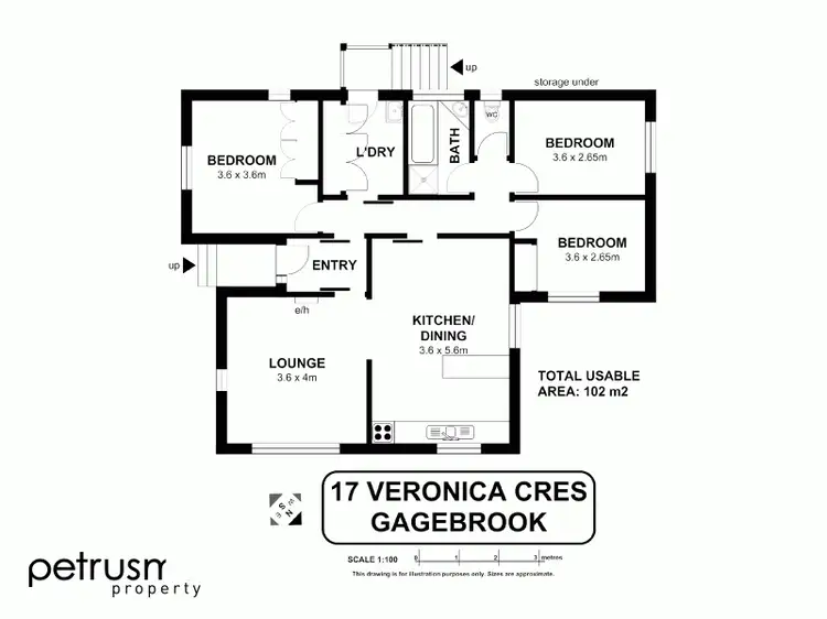 Floorplan of Homely house listing, 17 Veronica Cresent, Gagebrook TAS 7030