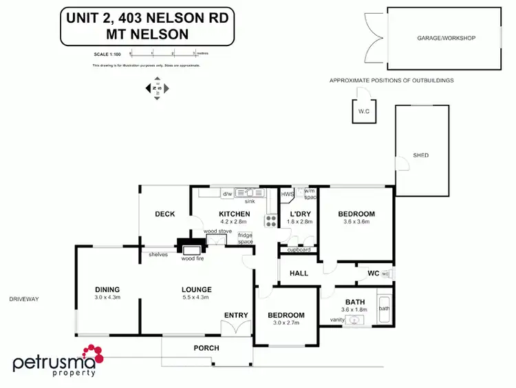Floorplan of Homely house listing, 2/403 Nelson Road, Mount Nelson TAS 7007