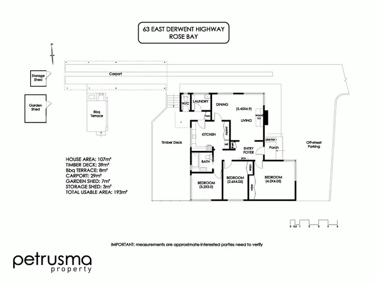 Floorplan of Homely house listing, 63 East Derwent Highway, Rose Bay TAS 7015