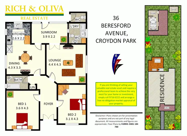Floorplan of Homely house listing, 36 Beresford Avenue, Croydon Park NSW 2133