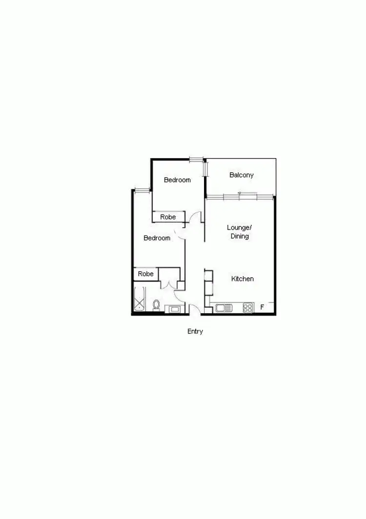 Floorplan of Homely apartment listing, 503/30 Wreckyn, North Melbourne VIC 3051