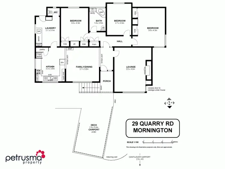 Floorplan of Homely house listing, 29 Quarry Road, Mornington TAS 7018