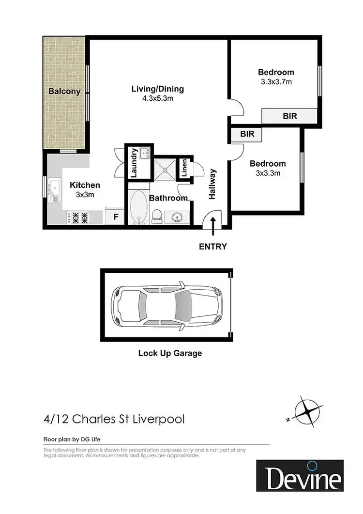 Floorplan of Homely apartment listing, 4/12 Charles Street, Liverpool NSW 2170