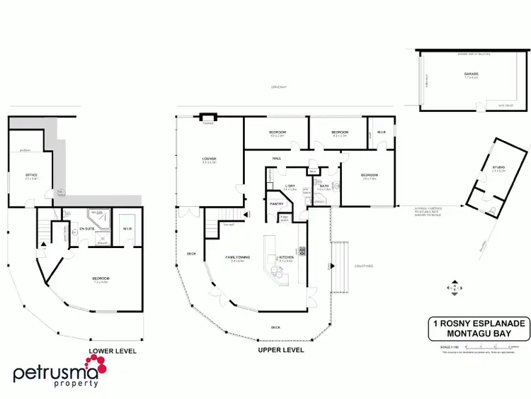 Floorplan of Homely house listing, 1 Rosny Esplanade, Montagu Bay TAS 7018