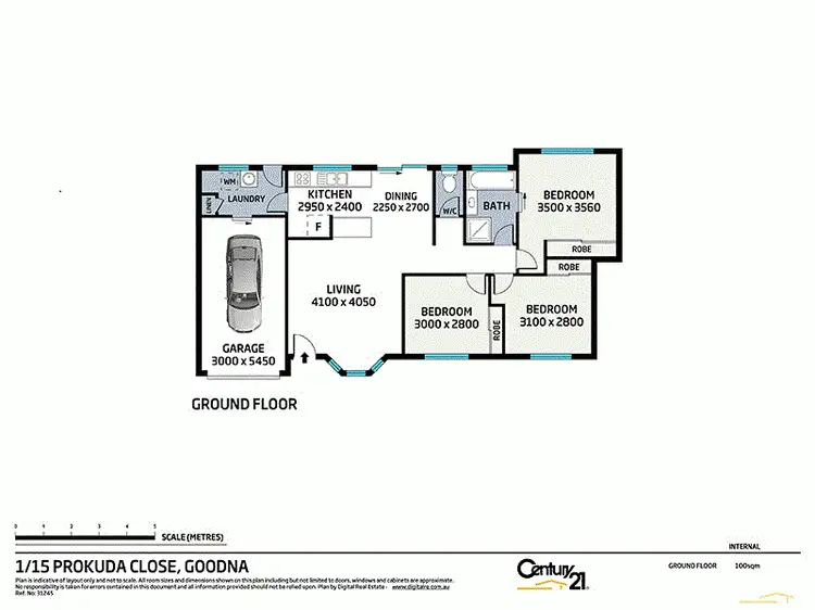 Floorplan of Homely house listing, 2/15 Prokuda Close, Goodna QLD 4300