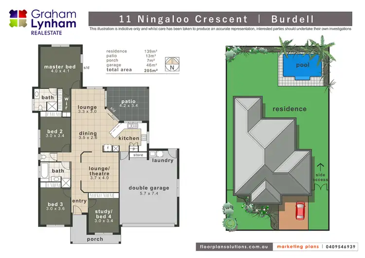 Floorplan of Homely house listing, 11 Ningaloo Crescent, Burdell QLD 4818