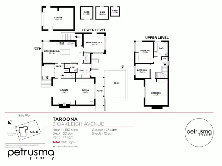 Floorplan of Homely house listing, 6 Oakleigh Avenue, Taroona TAS 7053