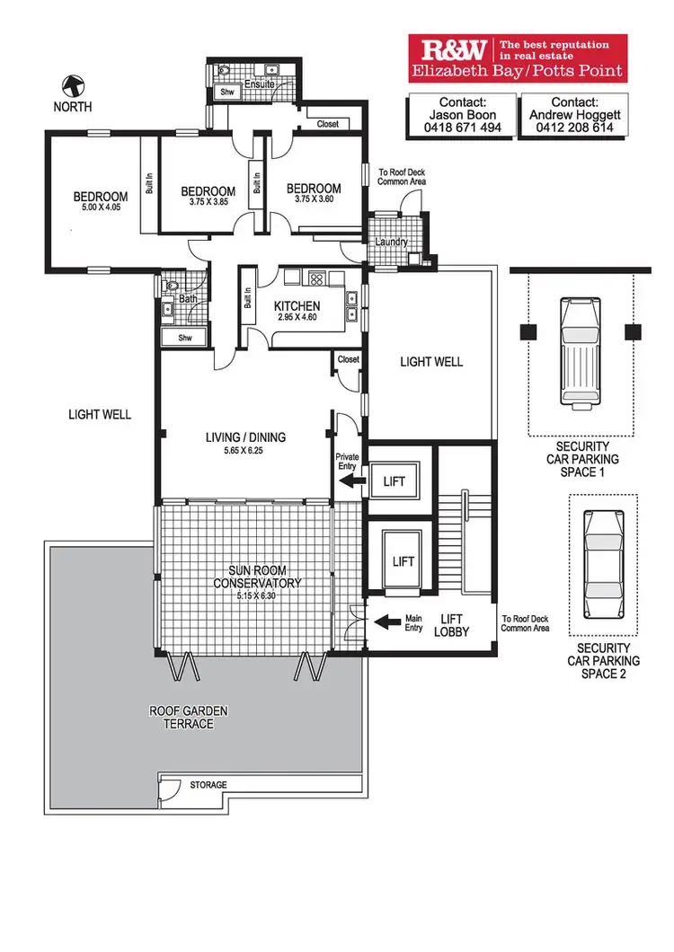 Floorplan of Homely apartment listing, "Greenknowe" Penthouse, 2 Greenknowe Avenue, Elizabeth Bay NSW 2011