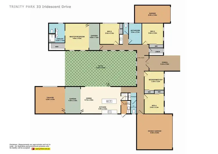 Floorplan of Homely house listing, 33 Iridescent Close, Trinity Park QLD 4879