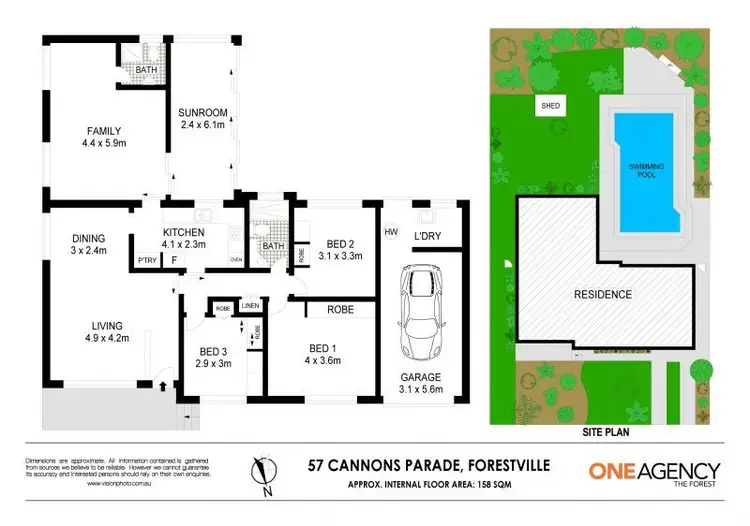Floorplan of Homely house listing, 57 Cannons Parade, Forestville NSW 2087