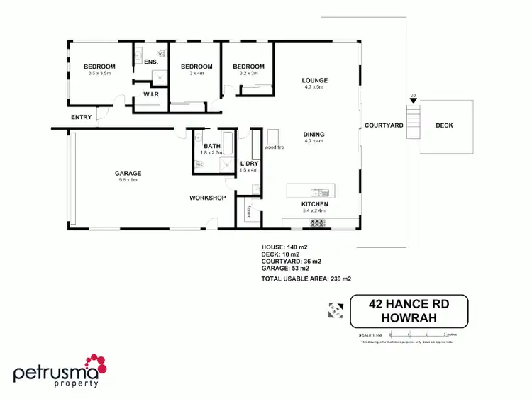 Floorplan of Homely house listing, 42 Hance Road, Howrah TAS 7018
