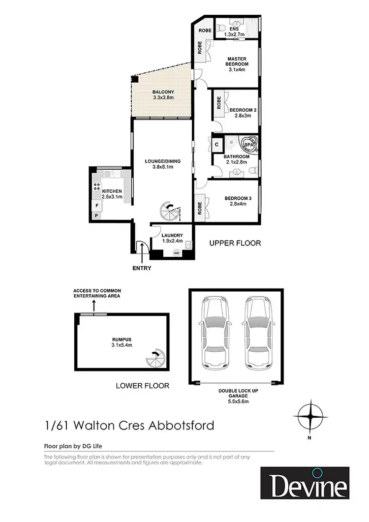 Floorplan of Homely apartment listing, 1/61 Walton Crescent, Abbotsford NSW 2046