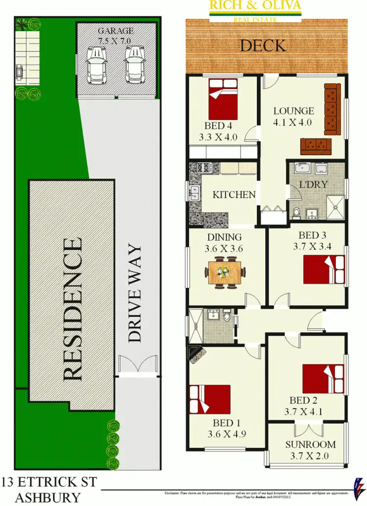Floorplan of Homely house listing, 13 Ettrick Street, Ashbury NSW 2193