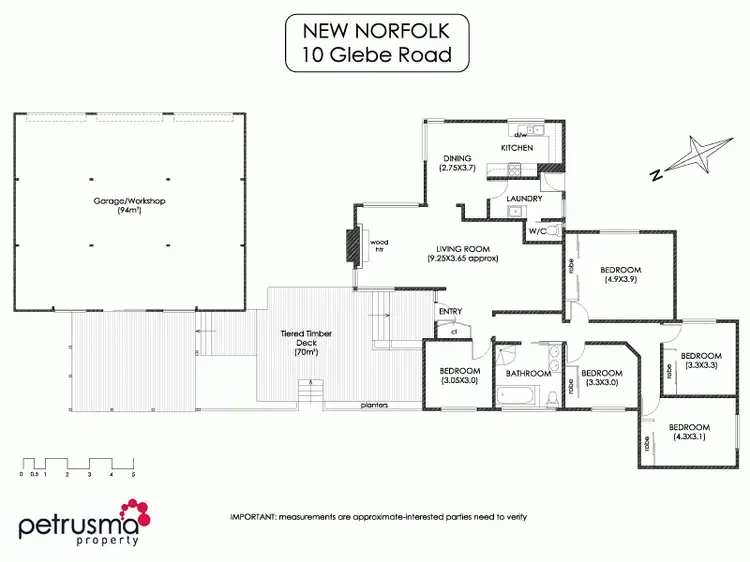 Floorplan of Homely house listing, 10 Glebe Road, New Norfolk TAS 7140