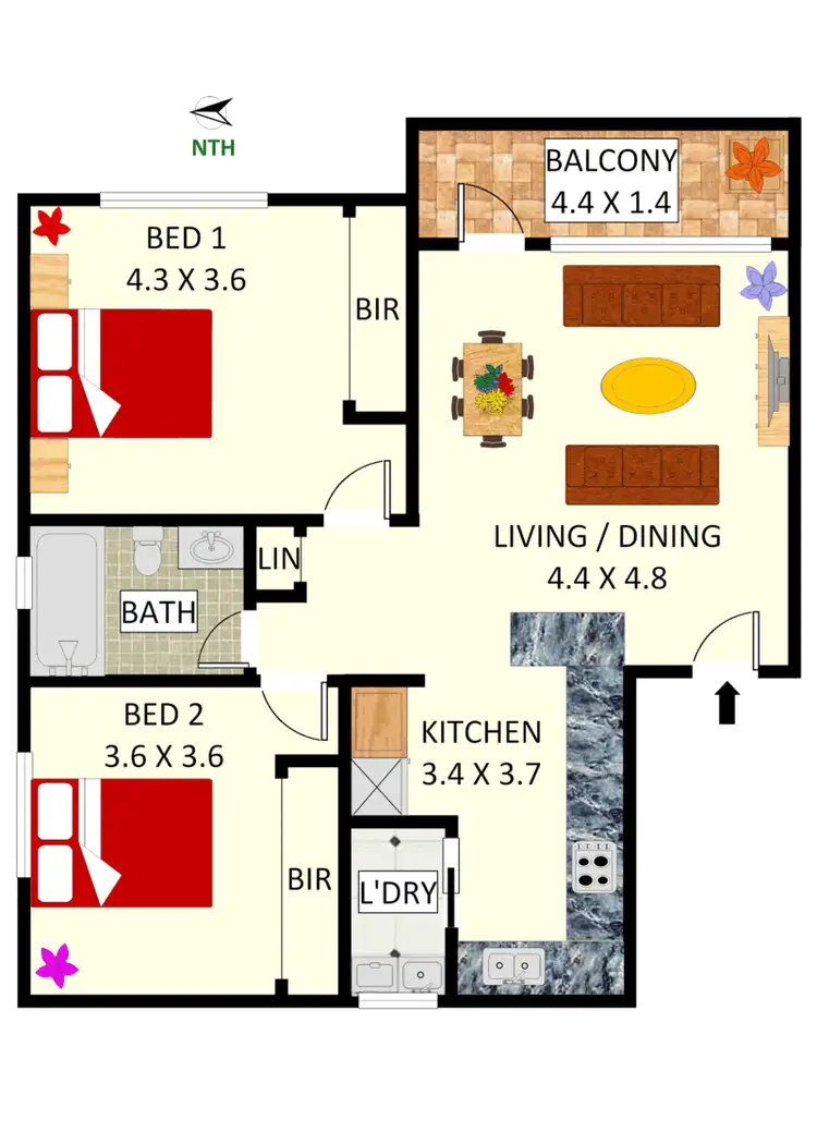 Floorplan of Homely apartment listing, 4/56 Second Avenue, Campsie NSW 2194