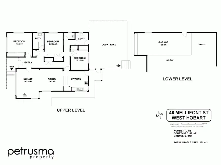 Floorplan of Homely house listing, 48 Mellifont Street, West Hobart TAS 7000