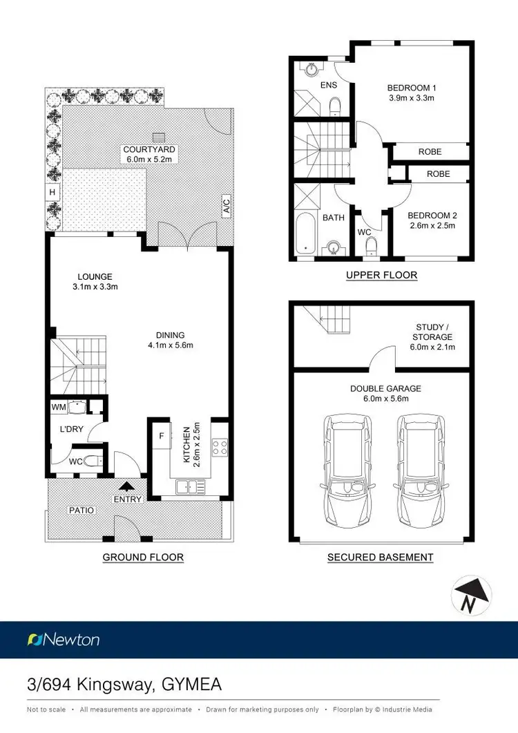 Floorplan of Homely townhouse listing, 3/694 Kingsway, Gymea NSW 2227