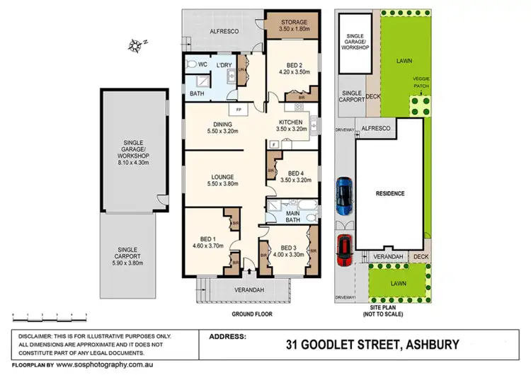Floorplan of Homely house listing, 31 Goodlet Street, Ashbury NSW 2193