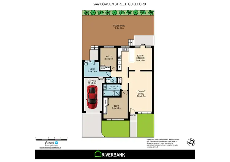 Floorplan of Homely villa listing, 2/42 Bowden St, Guildford NSW 2161
