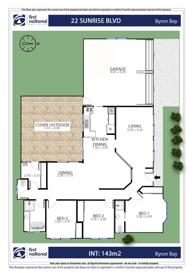 Floorplan of Homely house listing, 22 Sunrise Boulevard, Byron Bay NSW 2481