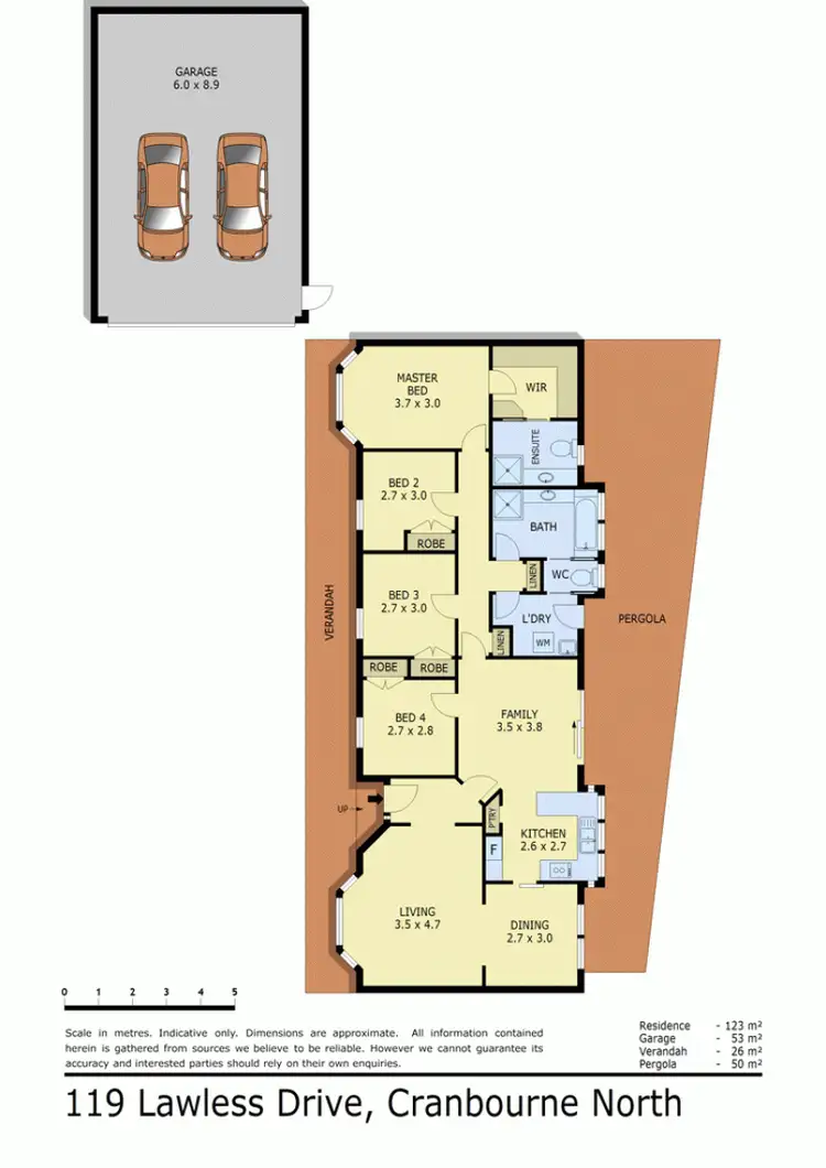 Floorplan of Homely house listing, 119 LAWLESS DRIVE, Cranbourne North VIC 3977