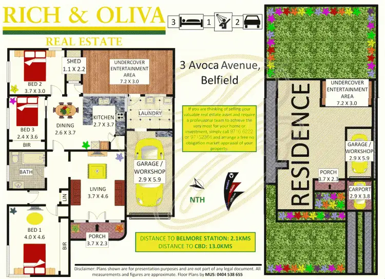 Floorplan of Homely house listing, 3 Avoca Avenue, Belfield NSW 2191