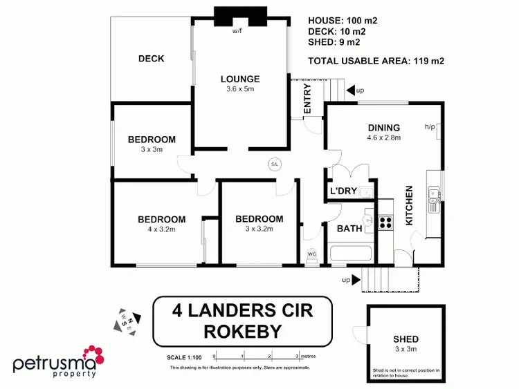 Floorplan of Homely house listing, 4 Landers Circle, Rokeby TAS 7019