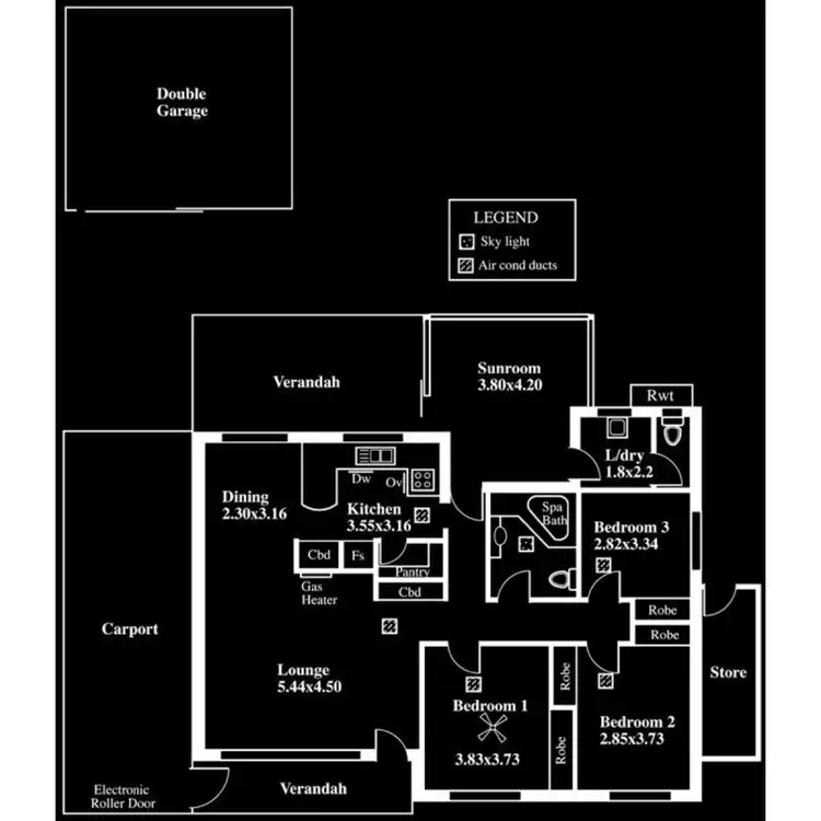 Floorplan of Homely house listing, 24 Fletcher Drive, Christies Beach SA 5165