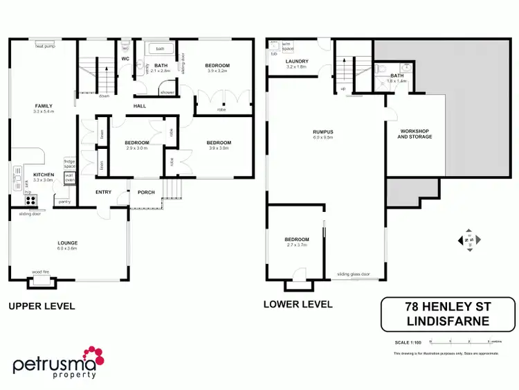 Floorplan of Homely house listing, 78 Henley Street, Lindisfarne TAS 7015