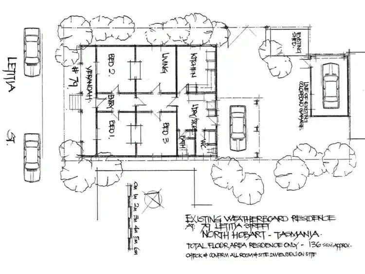 Floorplan of Homely house listing, 79 Letitia Street, North Hobart TAS 7000