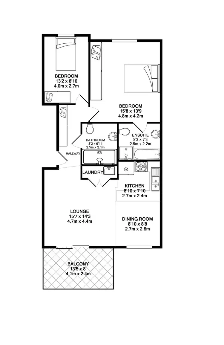 Floorplan of Homely unit listing, 20/124 Driftway Drive, Pemulwuy NSW 2145