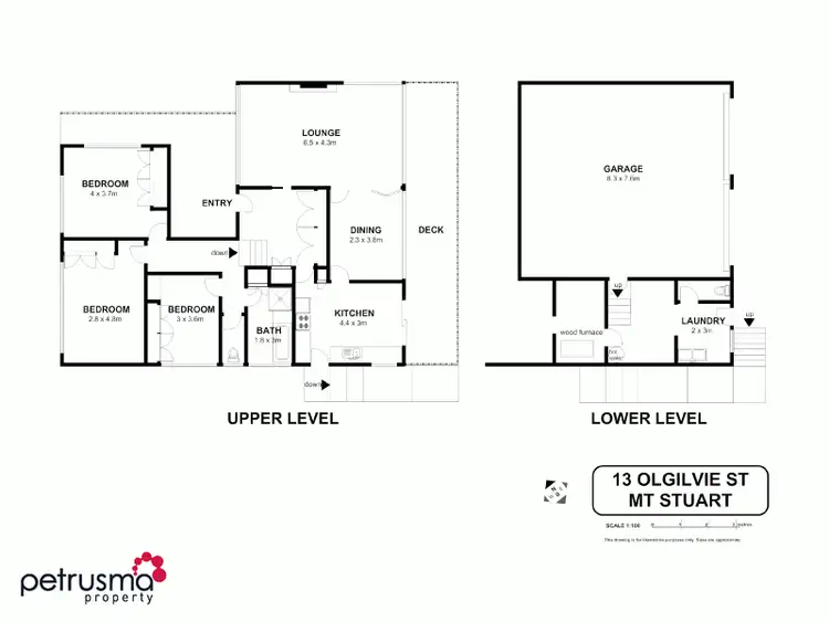 Floorplan of Homely house listing, 13 Ogilvie Street, Mount Stuart TAS 7000