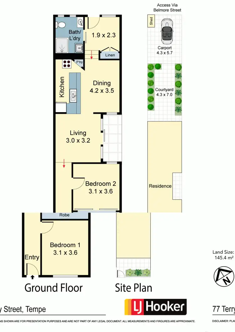 Floorplan of Homely house listing, 77 Terry Street, Tempe NSW 2044