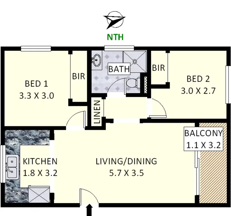 Floorplan of Homely apartment listing, 15/162 Croydon Avenue, Croydon Park NSW 2133