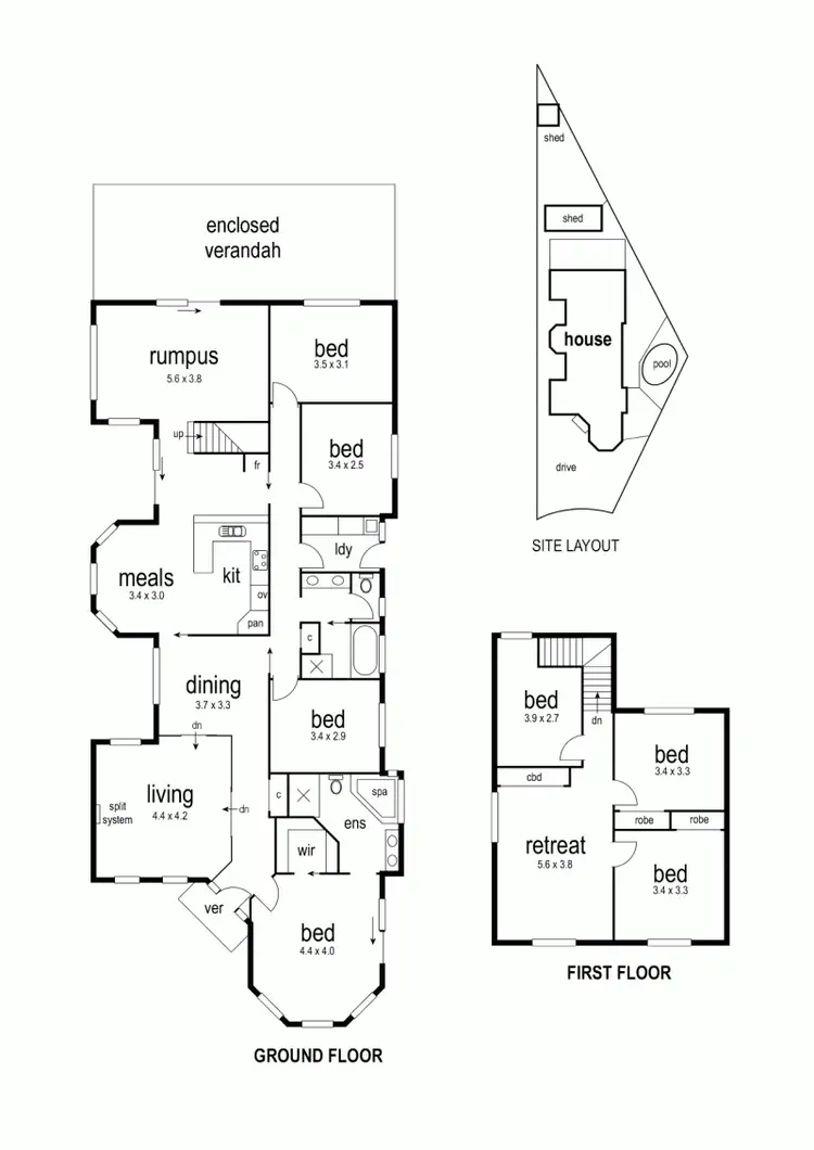 Floorplan of Homely house listing, 8 Ovington Place, Altona Meadows VIC 3028