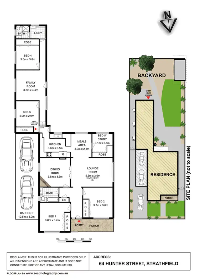 Floorplan of Homely house listing, 64 Hunter Street, Strathfield NSW 2135